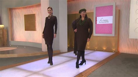 Linea By Louis Dell Olio Whisper Knit Dress With Rib Detail With Leah Williams Youtube