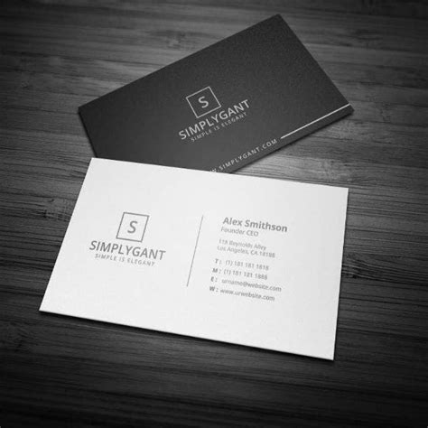 They will get you up and running with your own. 11+ Simple and Clean Business Card Templates | Free ...