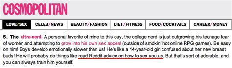 Its Cosmopolitan Vs Reddit In The Battle For Sex Tip