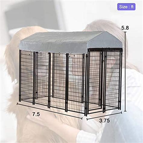 Fdw Outdoor Heavy Duty Playpen Dog Kennel With Cover X Large 96l