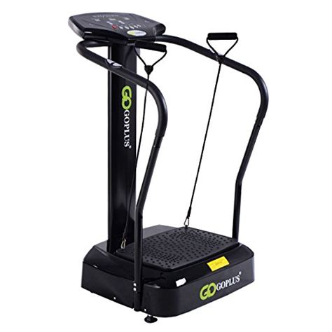 Goplus® 2500w Slim Full Body Vibration Platform Fitness Machine Crazy Fit Home Gym Black
