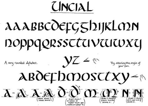 Learn Calligraphy Uncial Formal Bookhand Of 5th 8th Centuries