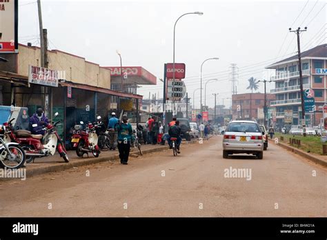 Busy Main Road In Kampala Uganda Stock Photo Alamy