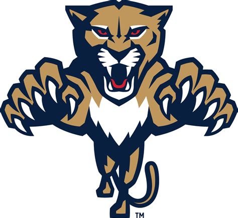 Florida Panthers Alternate Logo Animal Logo Mascot Design Panther Logo