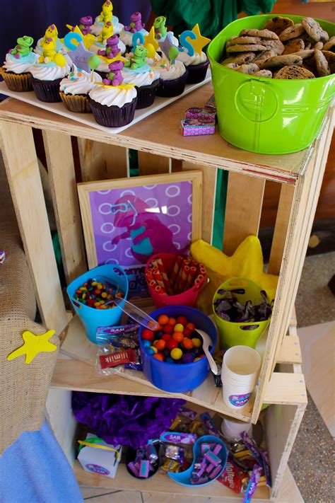 The basket can be found at the dollar store for a buck, but the jute might need to be purchased with a coupon to keep this under $10. under the sea Barney, diy, party ideas, decorations ...