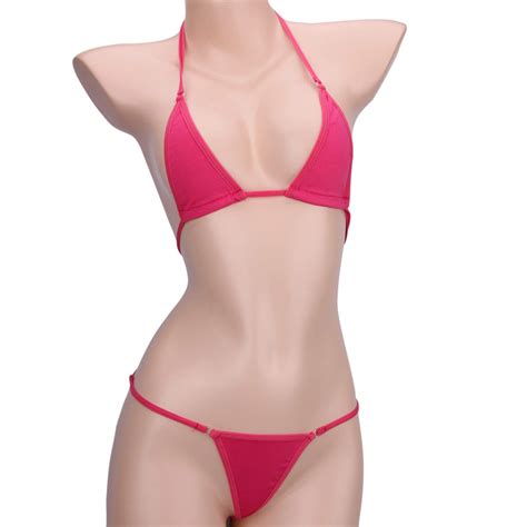Buy EVAbaby Women Micro G String Bikini 2 Piece Swimsuit Sheer Extreme