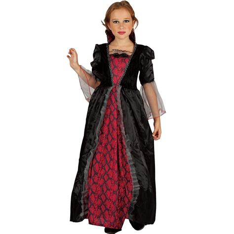 Scary Victorian Vampire Costume For Kids Girls