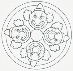 Mandalas fasching zum ausdrucken kostenlos from i. Mandala - Clown sydämen | Kids Coloring | Ausmalbilder ...