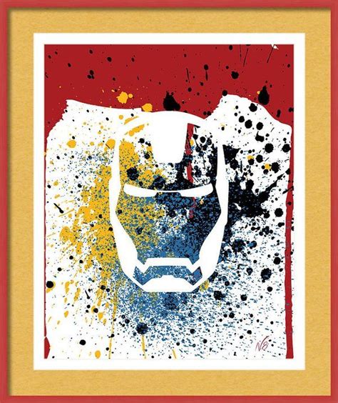 Ironman Goes Splat Framed Print By Decorative Arts Ironman Marvel