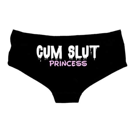 Cum Slut Princess Knickers Thong Hot Pants Naughty Underwear Ddlg Kinky 55 Ebay