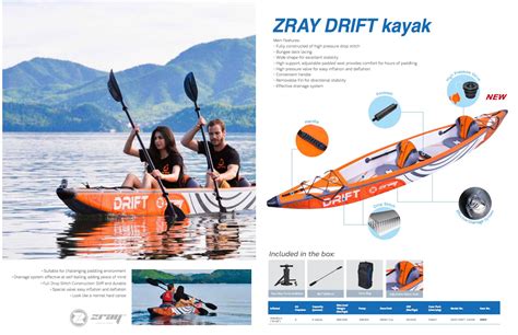 Zray Drift Kayak Inflatable Kayak Kayaking Windsurfing