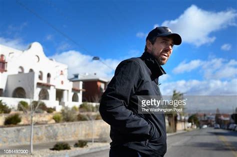Robert Francis Beto Orourke Walks In Front Of His Home In The