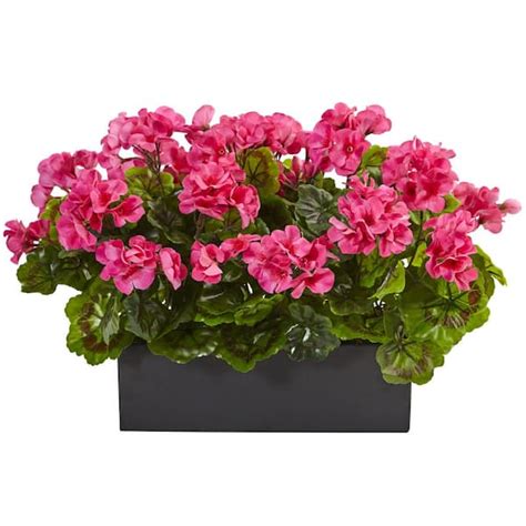 Nearly Natural Artificial Indooroutdoor Uv Resistant Pink Geranium