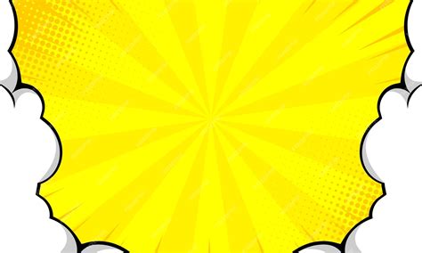 Premium Vector Vector Comic Abstract Burst Background On Yellow