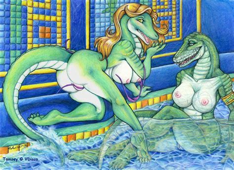 Rule 34 2006 Alligator Ass Aura Moser Blush Breasts Crocodile Female