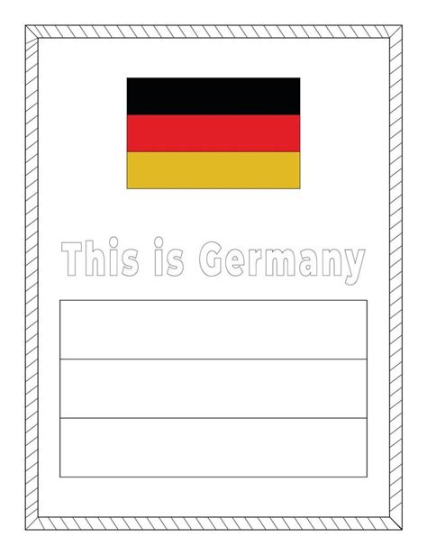 Germany Flag Coloring Pages Vector Art At Vecteezy