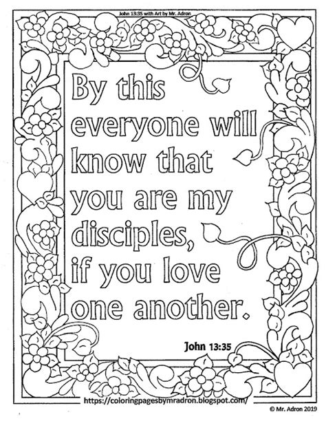 Coloring Pages For Kids By Mr Adron Free John 1335 Print And Color