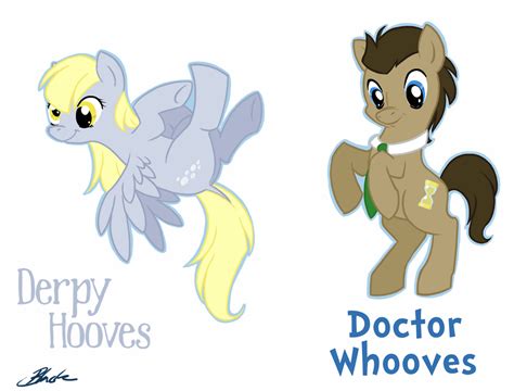 Mlp Derpy Hooves And Doctor Whooves By Caycowa On Deviantart