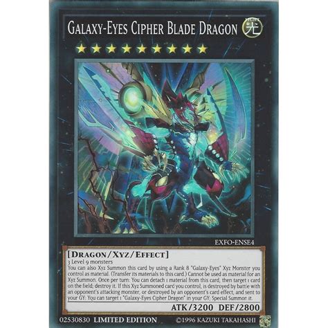 Yu Gi Oh Trading Card Game Exfo Ense4 Galaxy Eyes Cipher