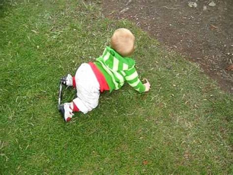 Join the footy headlines club. Louis with Talipes crawling with boots and bar - YouTube