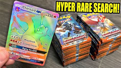 Searching For A 200 Hyper Rare Charizard Gx Opening Pokemon Cards In
