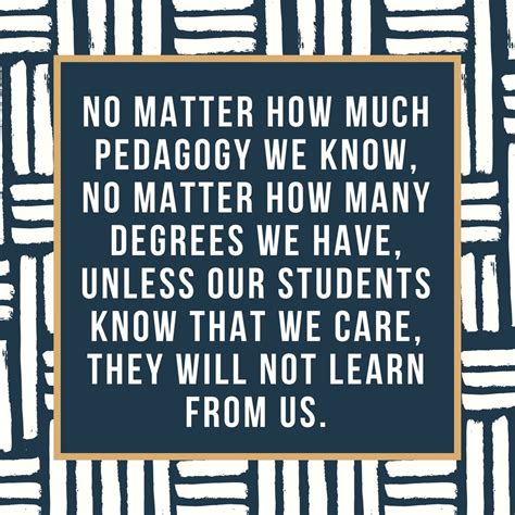 No Matter How Much Pedagogy We Know No Matter How Many Degrees We Have