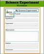 Science Experiments for Kids: Printable Scientific Method Worksheet