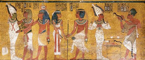 Tomb Of Tutankhamun The Northern Wall Painting By Egyptian History