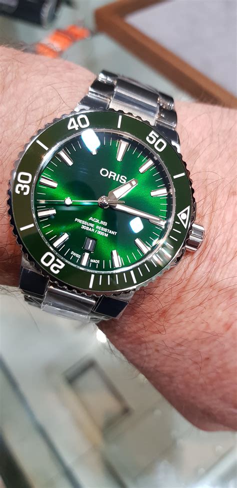 Oris Aquis Green Dial Watches
