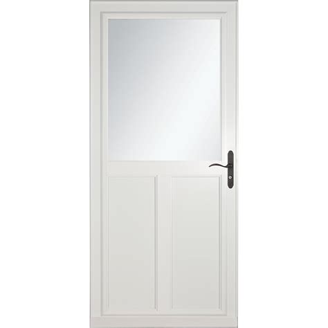 Larson Tradewinds Highview White High View Aluminum Storm Door Common