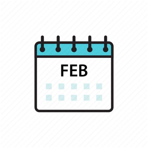 Calendar Feb February Month Icon Download On Iconfinder