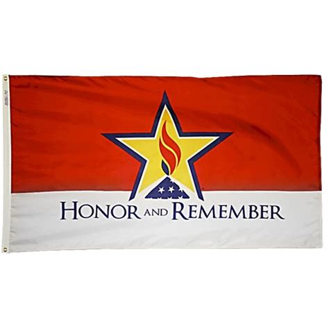 2x3 Nylon Honor And Remember Flag