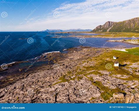 Seascape On Andoya Island Norway Stock Image Image Of Coastline