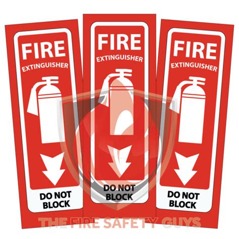 Fire Extinguisher Decals For Columns The Fire Safety Guys