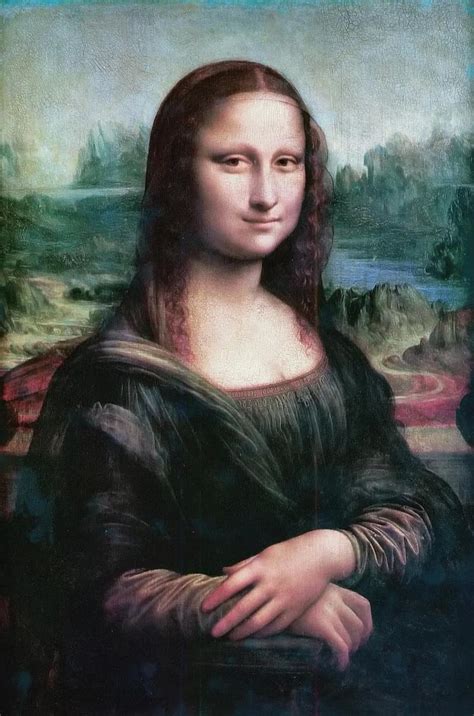 موناليزا ابتسامة الجوكوندي ليوناردو دي فينشي 1503 1506 طلاء