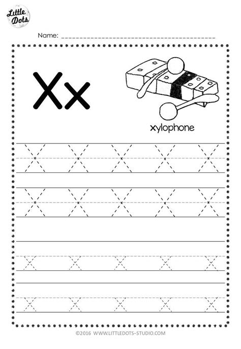 Free Letter X Tracing Worksheets Letter Practice Preschool Abc Tracing