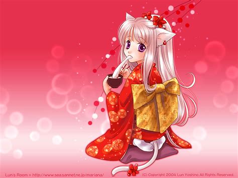 Animal Ears Catgirl Japanese Clothes Kimono Konachan