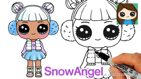 How to draw lol cute dolls by darlyne james. How to Draw Snow Angel | LOL Surprise Doll | Doll drawing ...