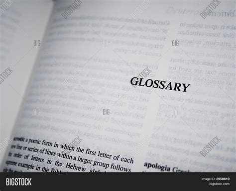 Book Glossary Image And Photo Free Trial Bigstock