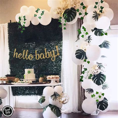 Buy Sweet Baby Co Boho Fake Greenery Baby Shower Decorations Neutral