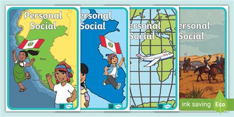FREE Carátulas de Personal Social Twinkl Perú
