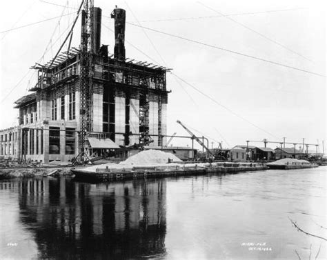 Florida Memory Construction Of Florida Power And Light Company Plant