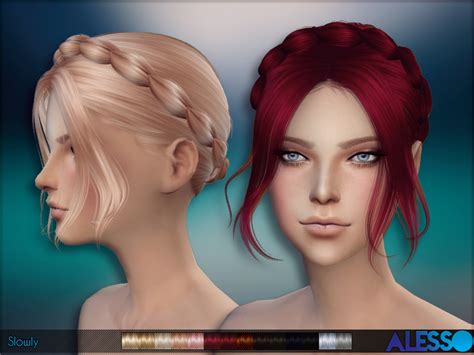 Woman Hair Bun Hairstyle Fashion The Sims 4 P2 Sims4