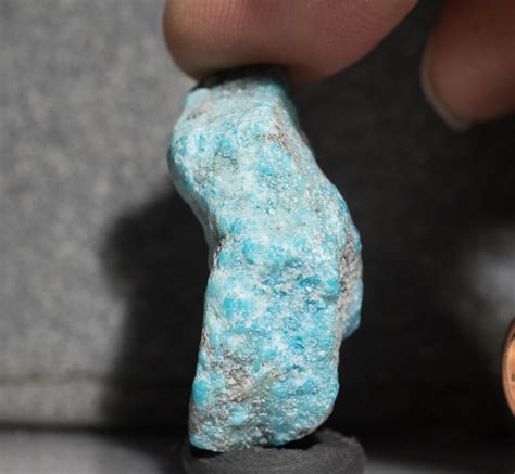 Turquoise Rough Nugget Blue Turquoise From The Kingman Mine Etsy