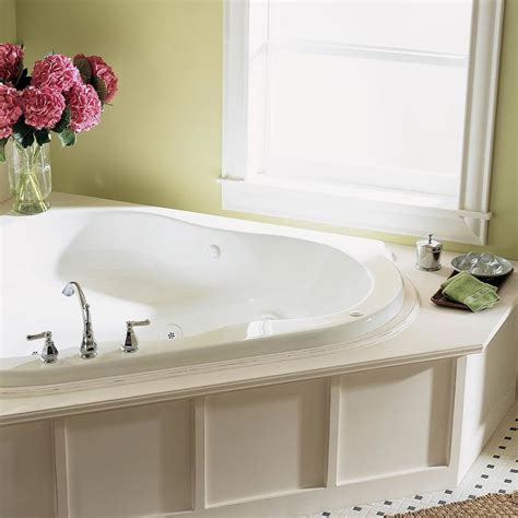 There is nothing as sweet as having a refreshing, relaxing bath after a hectic day at work. EverClean 60 in. x 60 in. Corner Whirlpool Tub | American ...