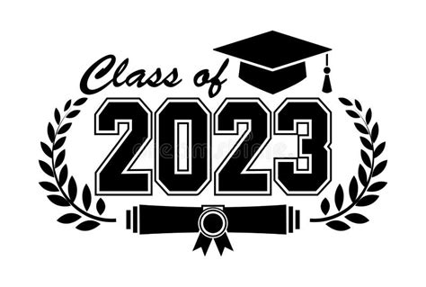 2023 Graduate Class Logo Stock Vector Illustration Of Message 253438616
