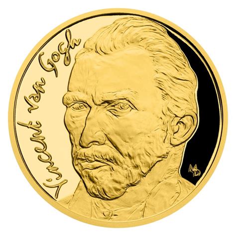Gold Half Ounce Coin Vincent Van Gogh Proof Czech Mint