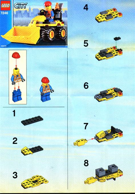 Lego 7246 Mini Excavator Instructions City