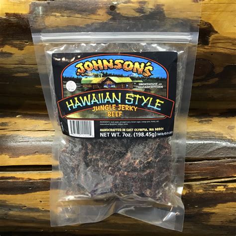 Hawaiian Style Beef Jerky Johnsons Smokehouse Smoked Meats