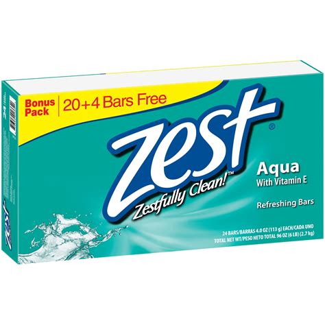 Zest® Aqua Refreshing Soap 24 4 Oz Bars